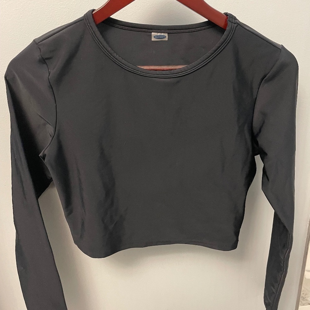 Cropped swim shirt